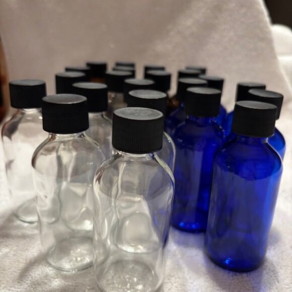 Set of 22 mini glass craft bottles - Picture 4 of 5